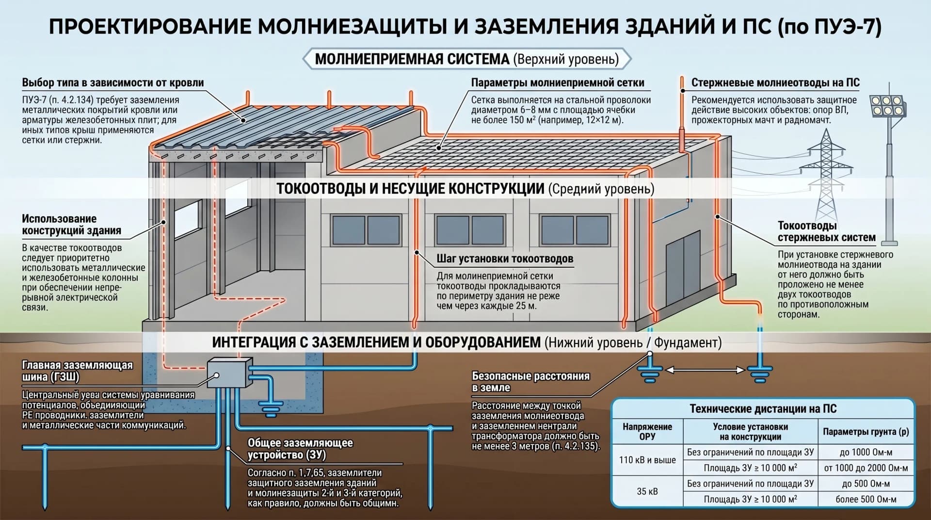Проектирование молниезащиты