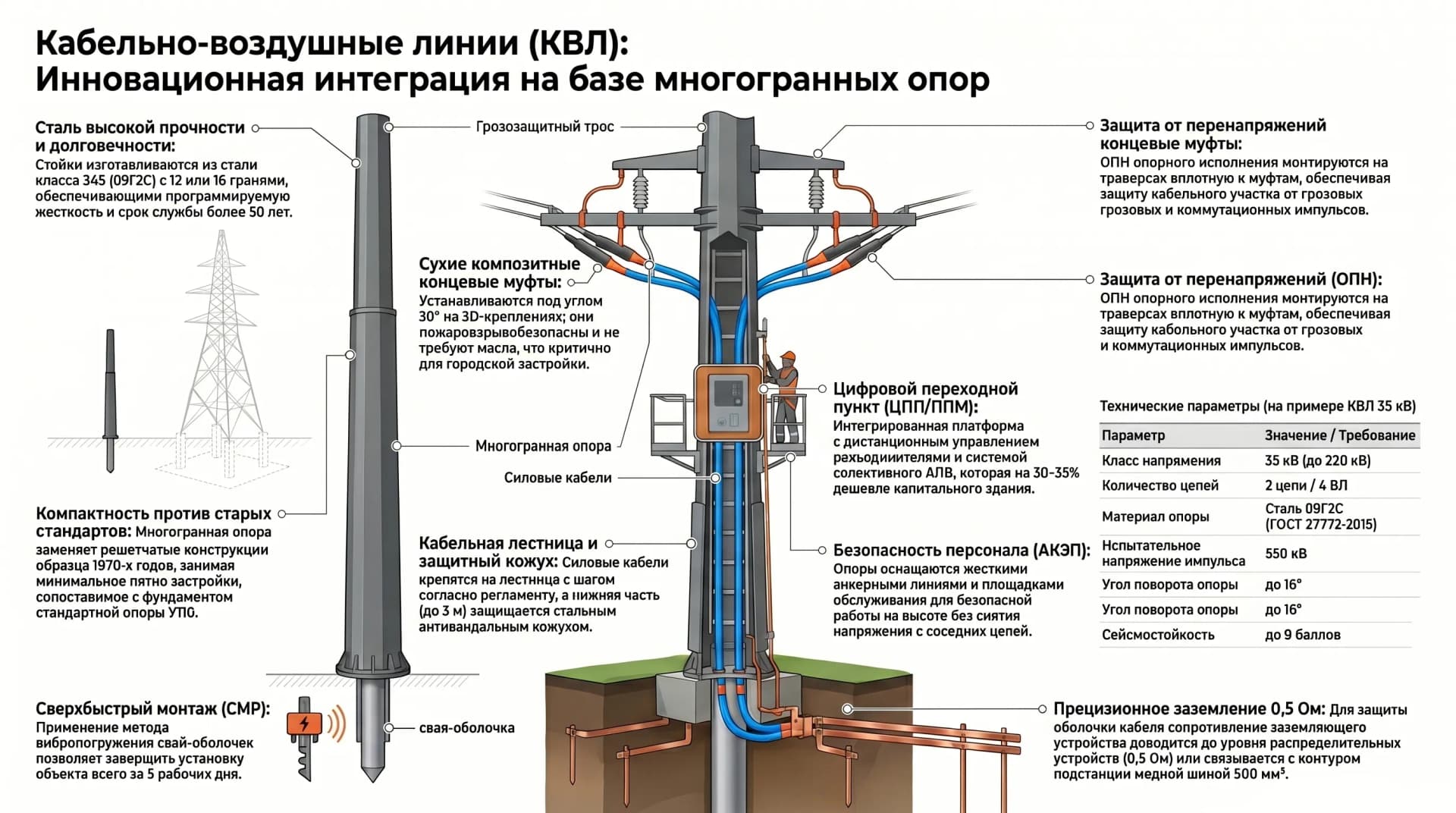 Кабельно-воздушные линии (КВЛ)