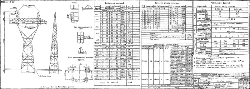 Чертеж КМД Промежуточная опора Р2+5