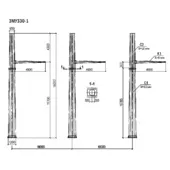 Чертеж КМД Анкерно-угловая опора 3МУ330-1+5