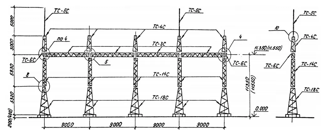 Чертеж КМД ПСТ-110 Я8С